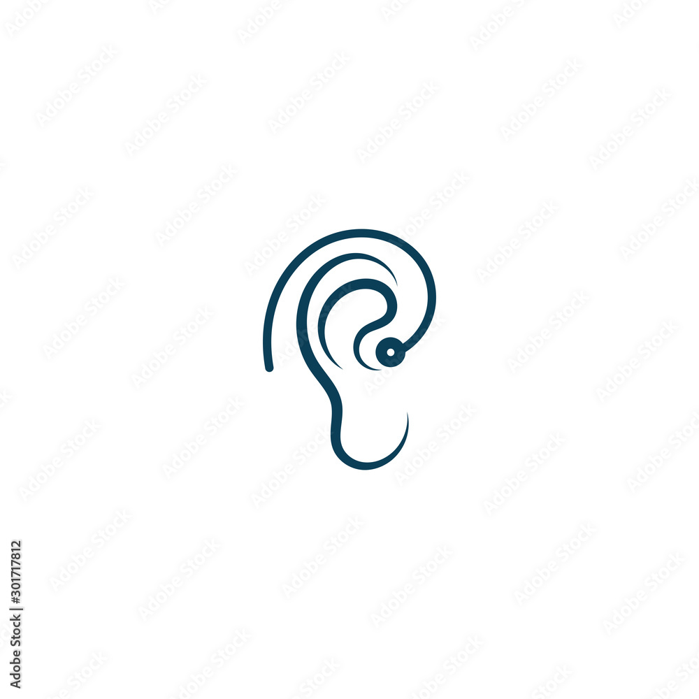ear logo and symbols vector app icons ear logo and symbols vector app icons