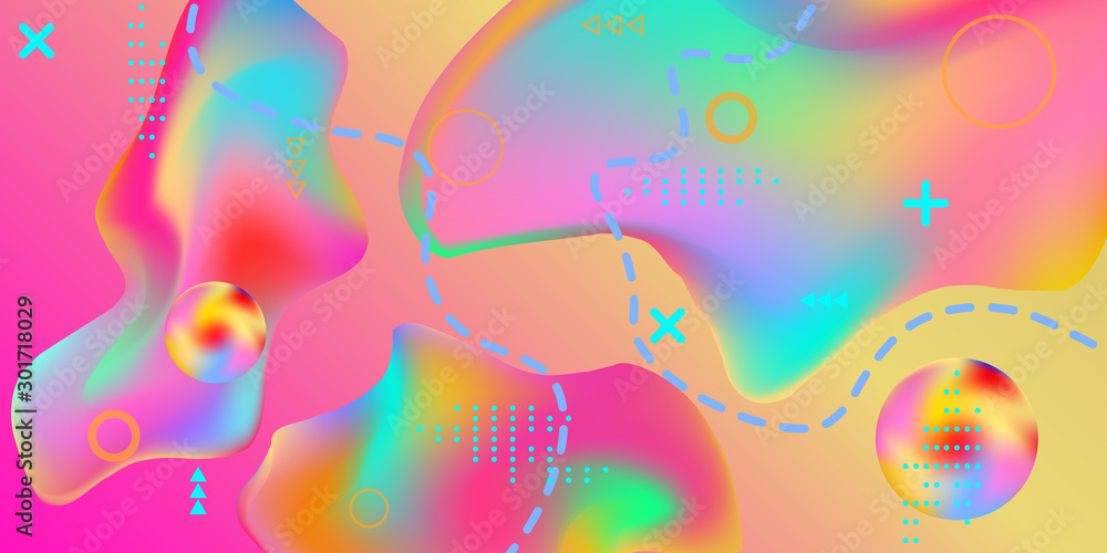 Fototapeta premium Summer sound poster.