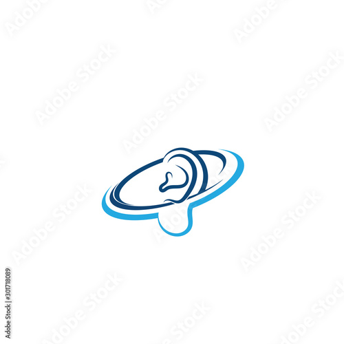 ear logo and symbols vector app icons