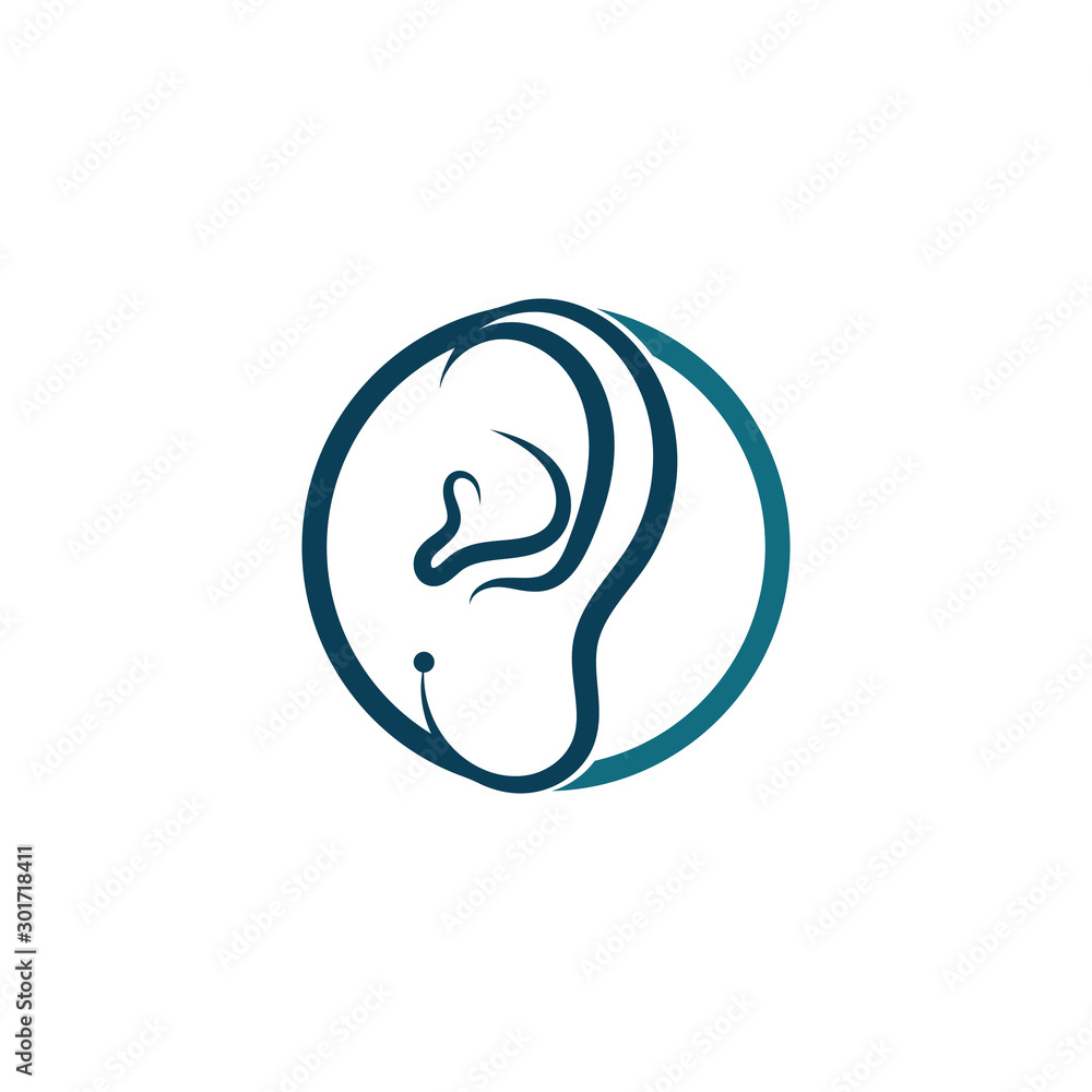 ear logo and symbols vector app icons ear logo and symbols vector app icons