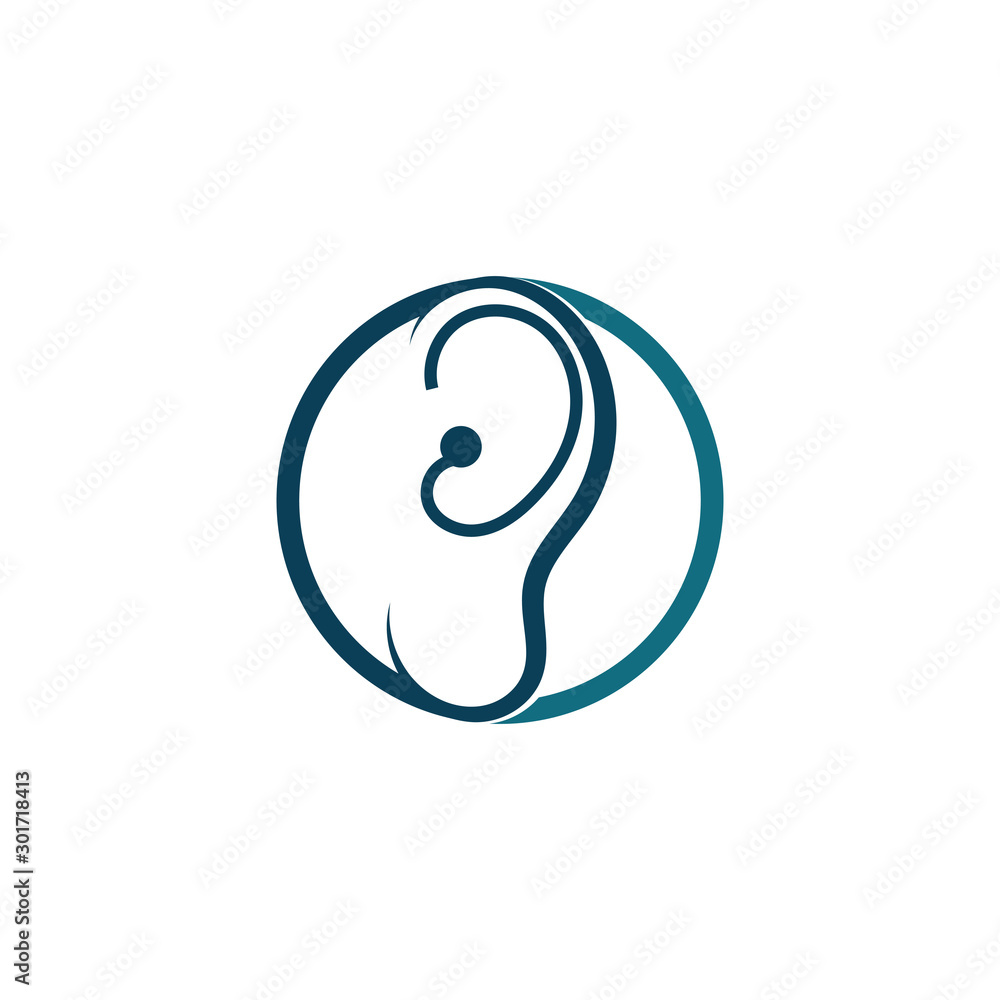 ear logo and symbols vector app icons ear logo and symbols vector app icons
