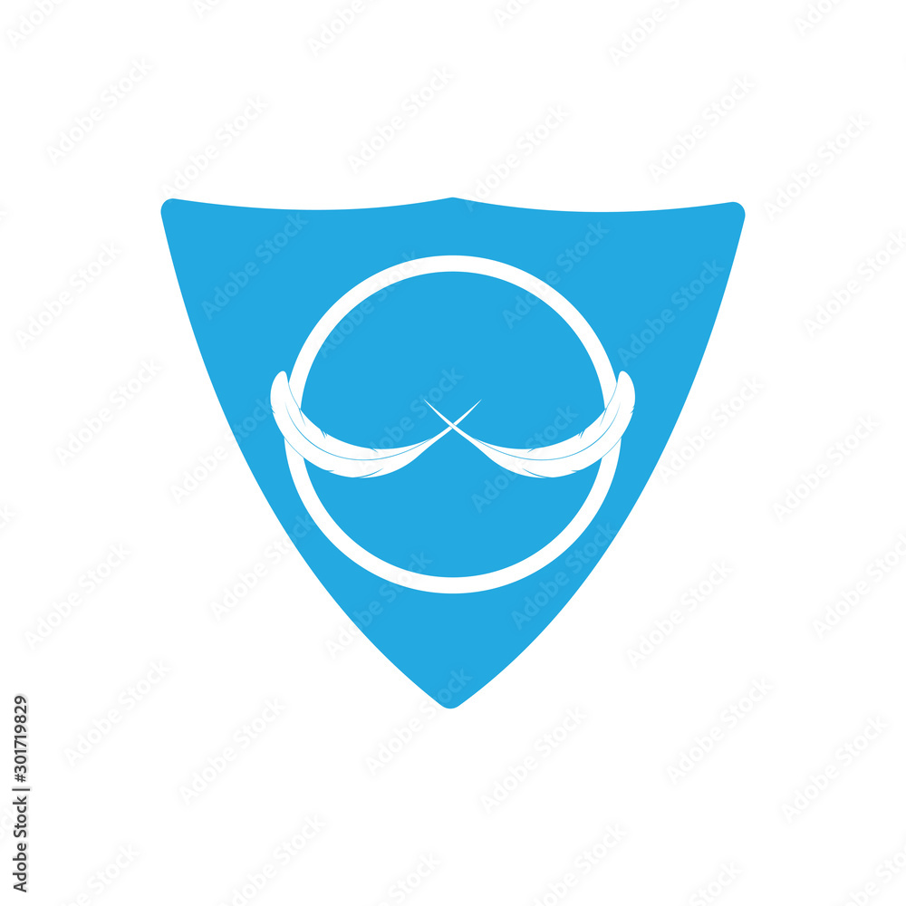 Feather pen write sign logo template app icons Feather pen write sign logo template app icons