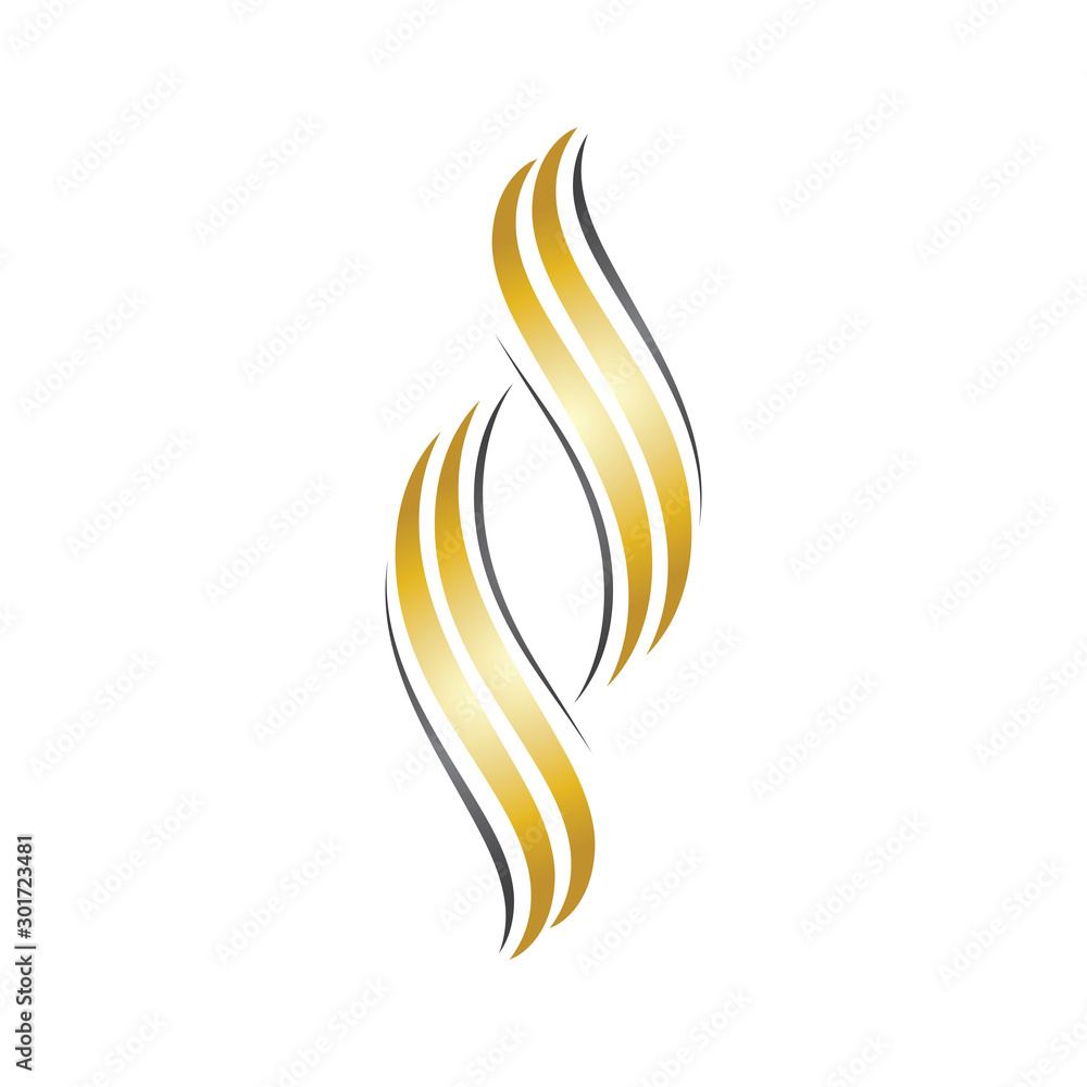 hair logo and symbol design vector template
