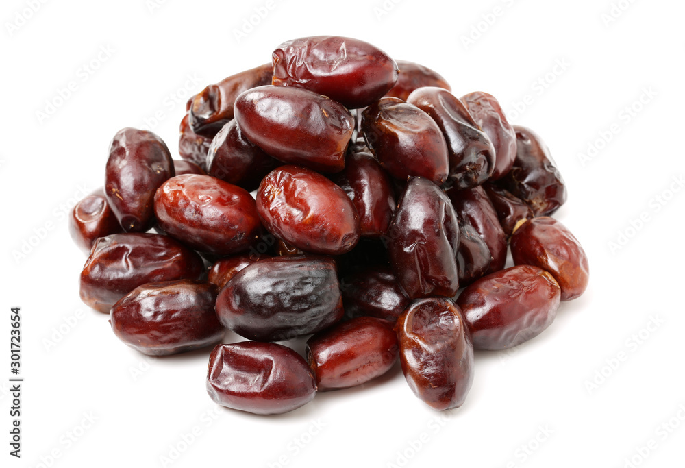 Dates on a white background Dates on a white background