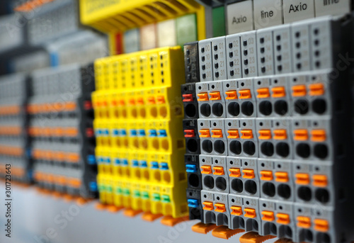 Modular terminal block of the automatic control system  photo