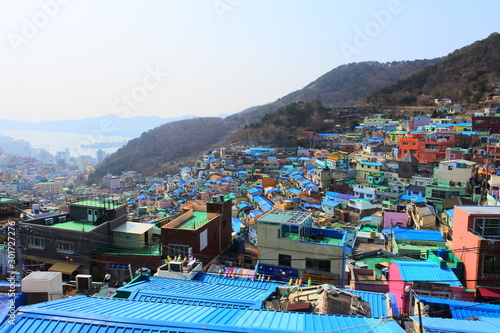 the colorful village in Busan, Korea © Arisa