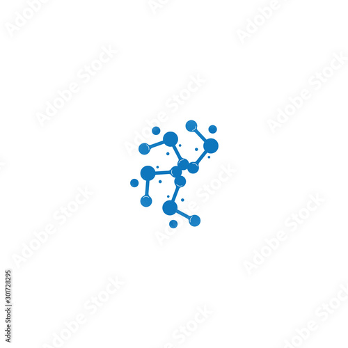 Molecule vector illustration design