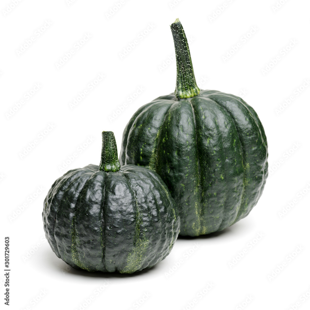 Japanese pumpkin on white background Japanese pumpkin on white background