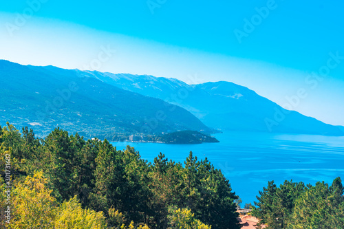 Panoramic View of Ohrid in Macedonia