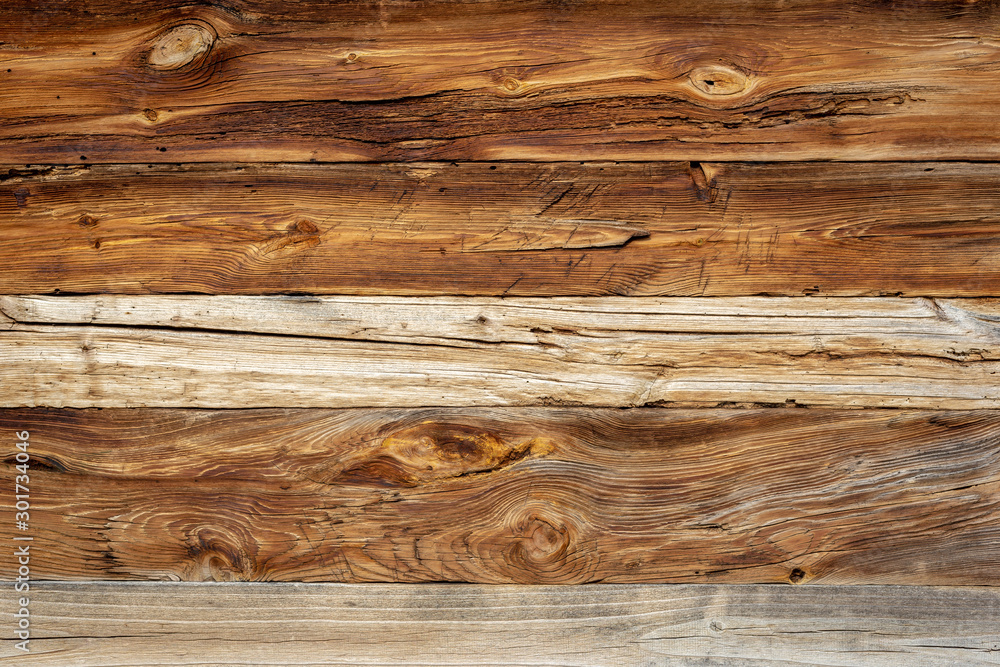 Naklejka premium The old wood texture with natural patterns