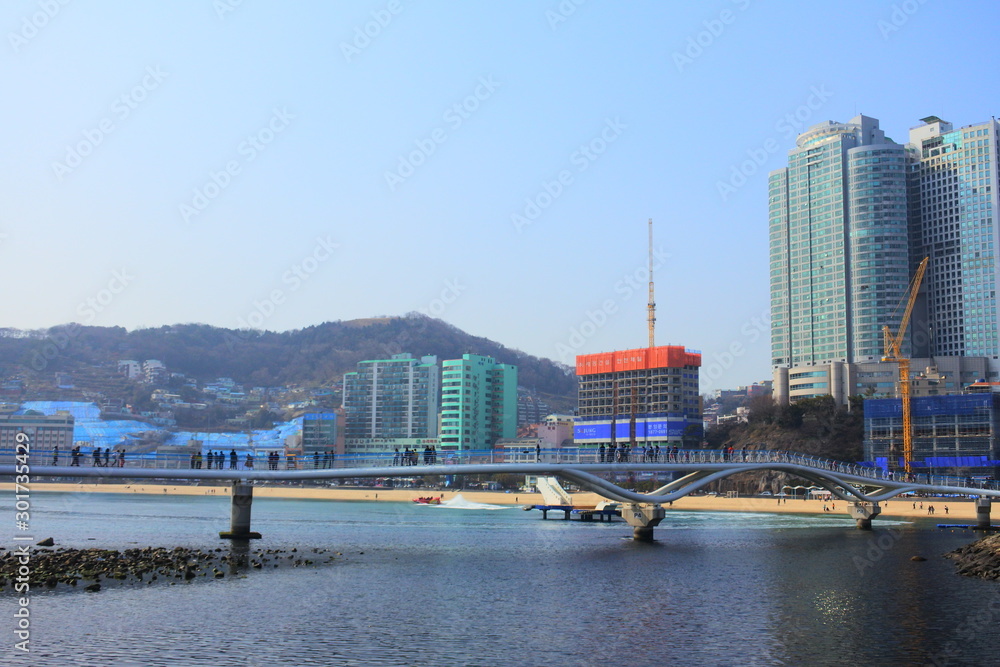 the city view in Busan, South Korea