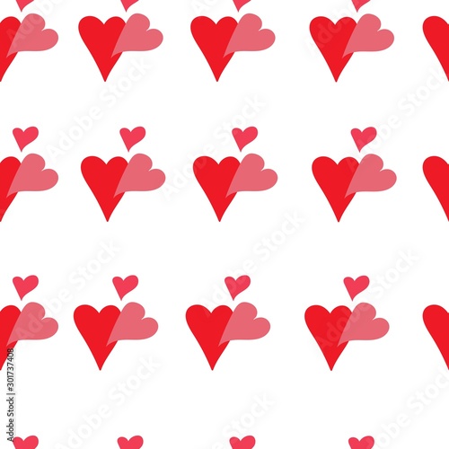 Heart background. Seamless vector pattern
