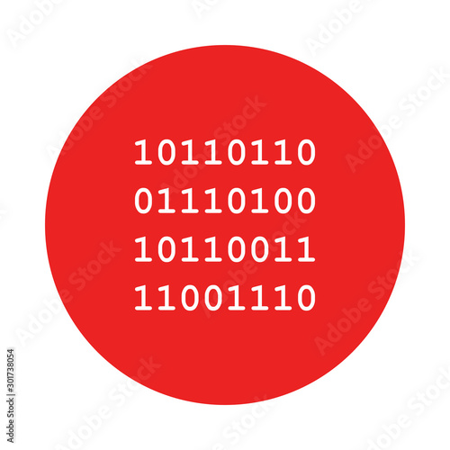 Binärcode und Kreis
