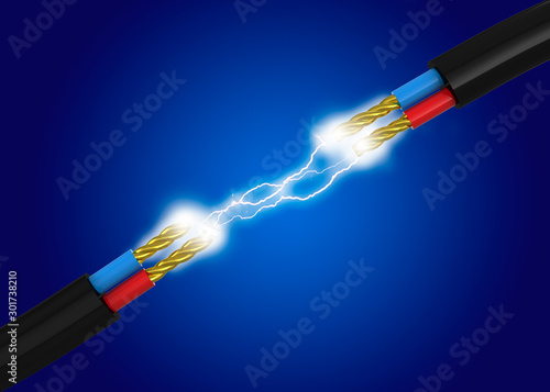 Electricity power and Cable - 3D