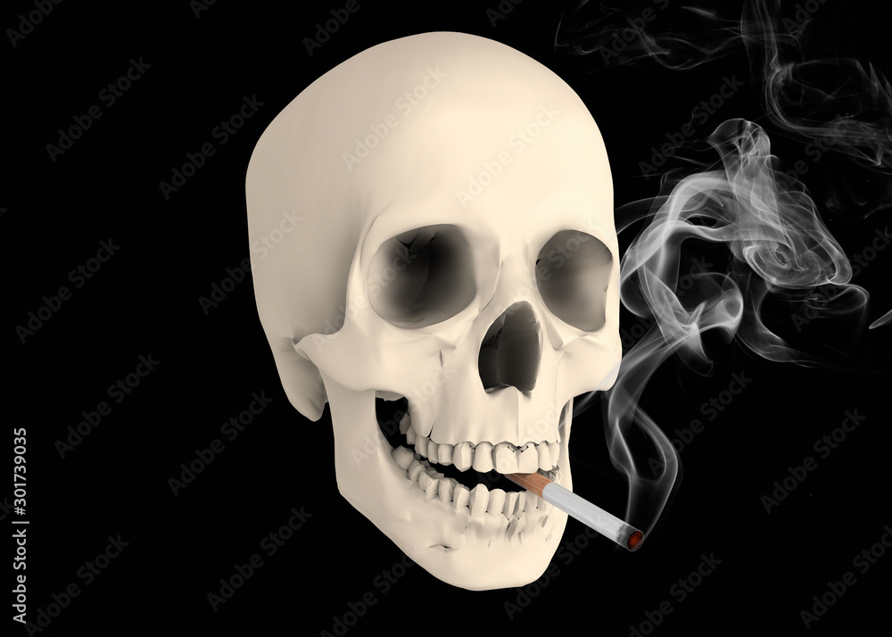 Obraz premium The smoking kills - 3D Concept