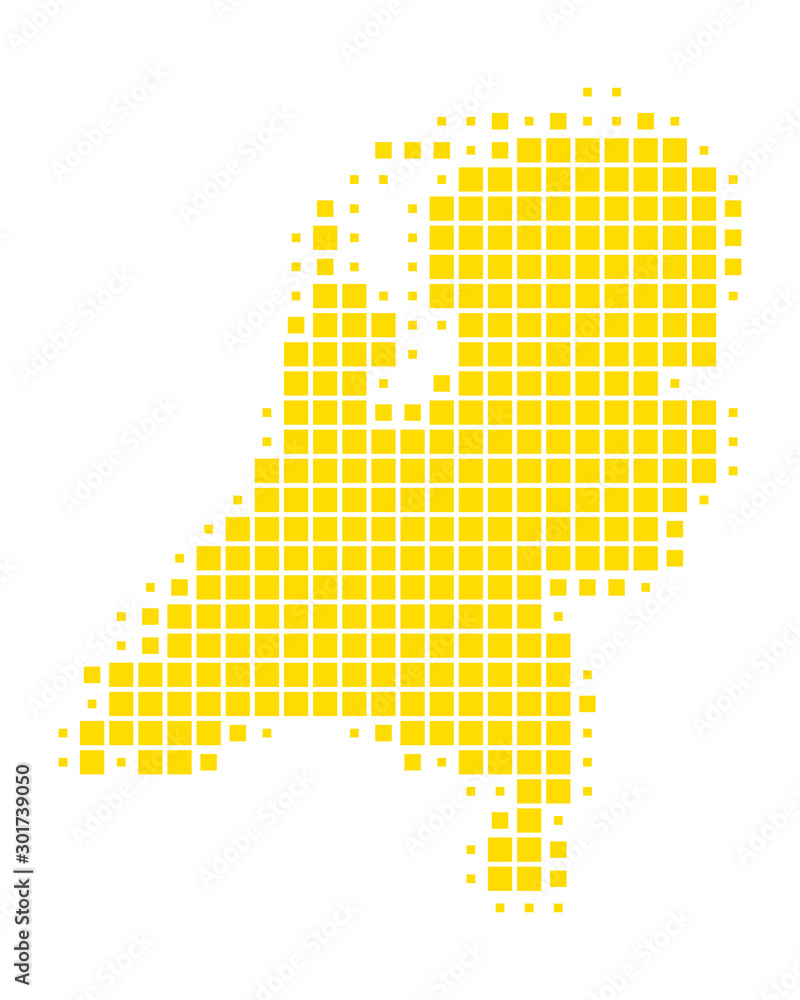 Fototapeta premium Karte der Niederlande