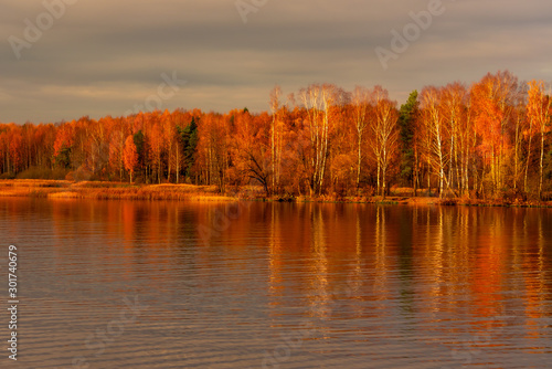 Volga river near Tver, Russia, Autumn