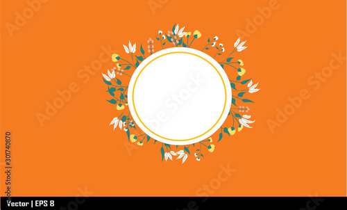 flower frame background design  for invitation wedding,word,photo booth ,  baby shower , card ,birthday ,party