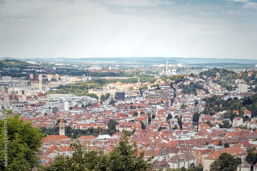 Blick über Stuttgart-City