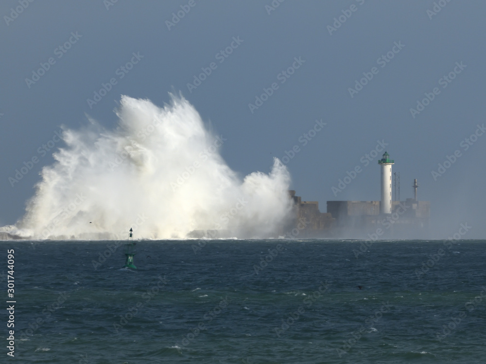 tempête phare Boulogne sur mer