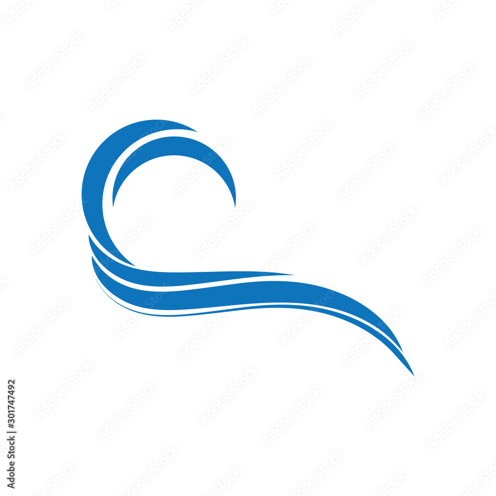 Water Wave symbol and icon Logo Template vector Water Wave symbol and icon Logo Template vector