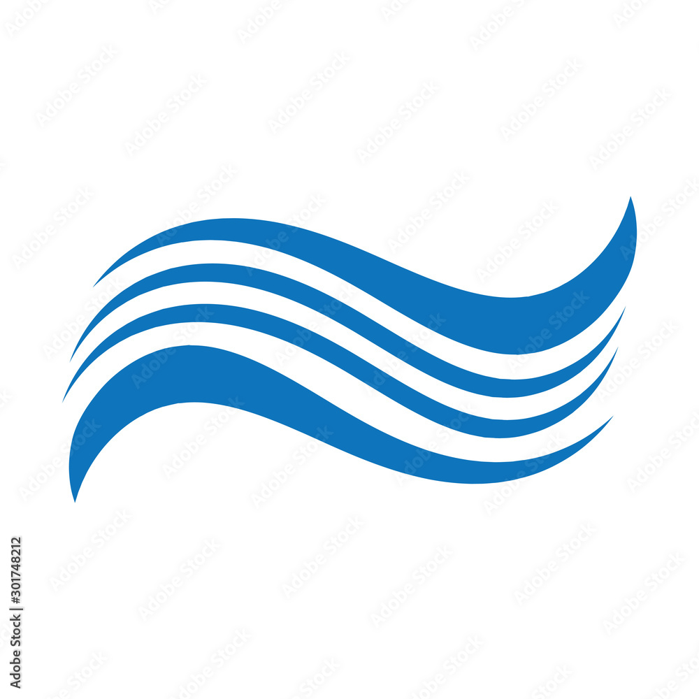 Water Wave symbol and icon Logo Template vector Water Wave symbol and icon Logo Template vector
