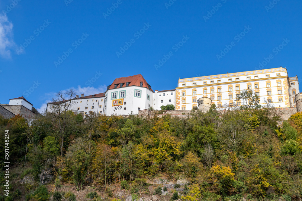 Fortress Veste Oberhaus in Passau, Bavaria, Germany in autumn Fortress Veste Oberhaus in Passau, Bavaria, Germany in autumn