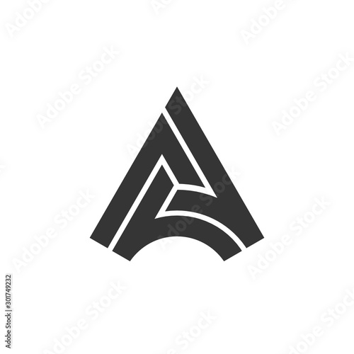 A Letter Logo Monogram Design Element Template