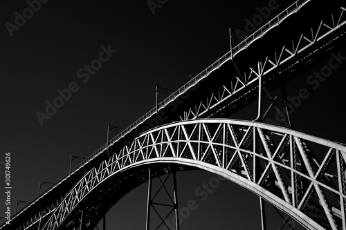 Oporto old iron bridge