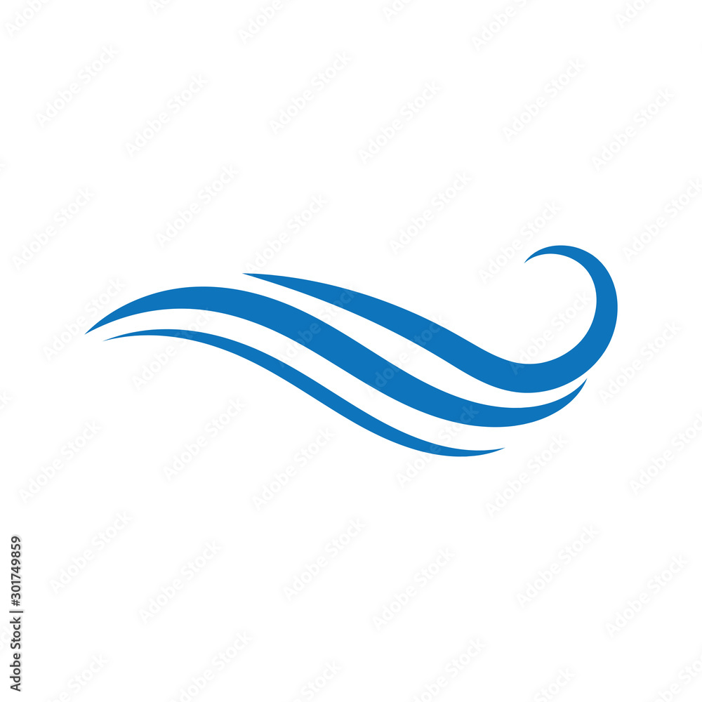 Water Wave symbol and icon Logo Template vector Water Wave symbol and icon Logo Template vector