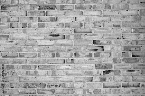 Black and White Brick Wall