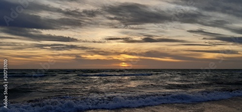 Puesta de sol en el Atlantico desde Cádiz © David