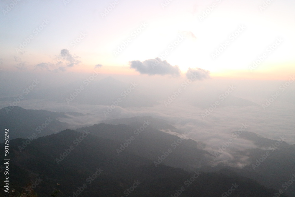 moutian travel white green forest landscape moutian travel white green forest landscape