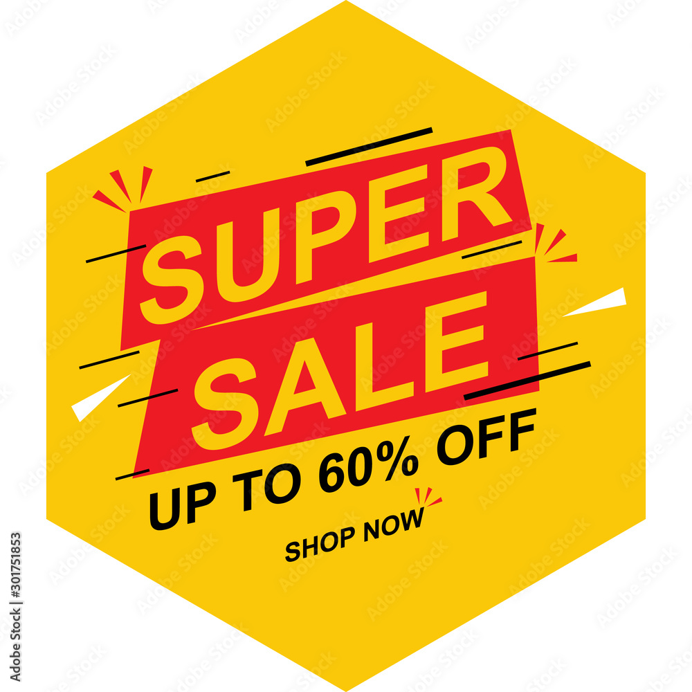 Sale banner. Vector illustration modern template design for web