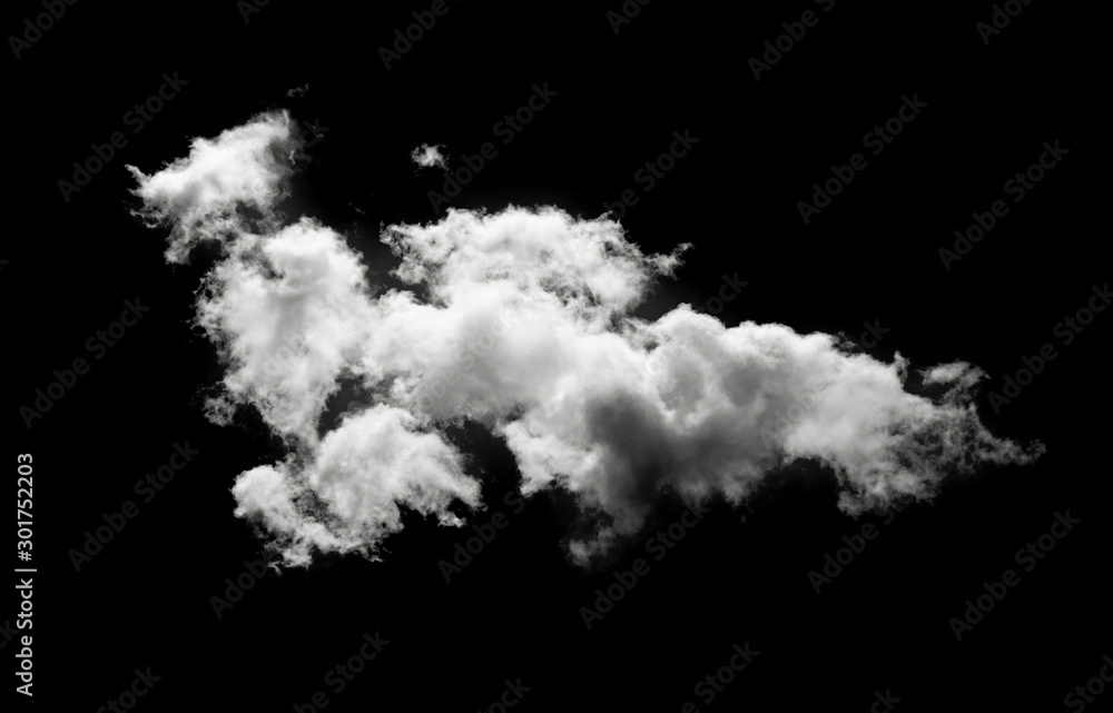 white clouds isolated on black background white clouds isolated on black background