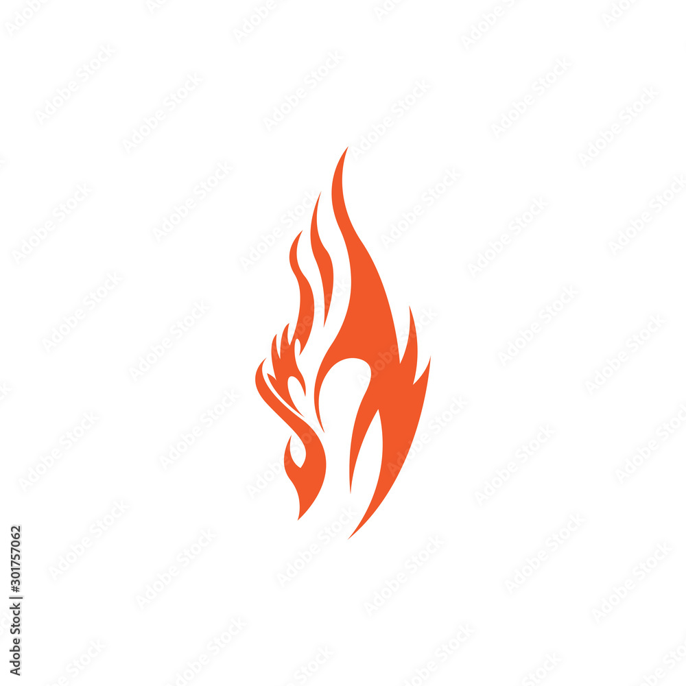 Fire flame vector illustration design template Fire flame vector illustration design template