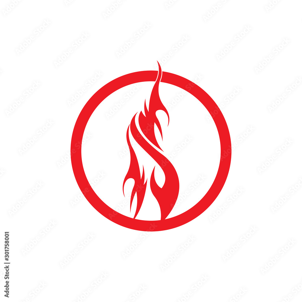 Fire flame vector illustration design template Fire flame vector illustration design template