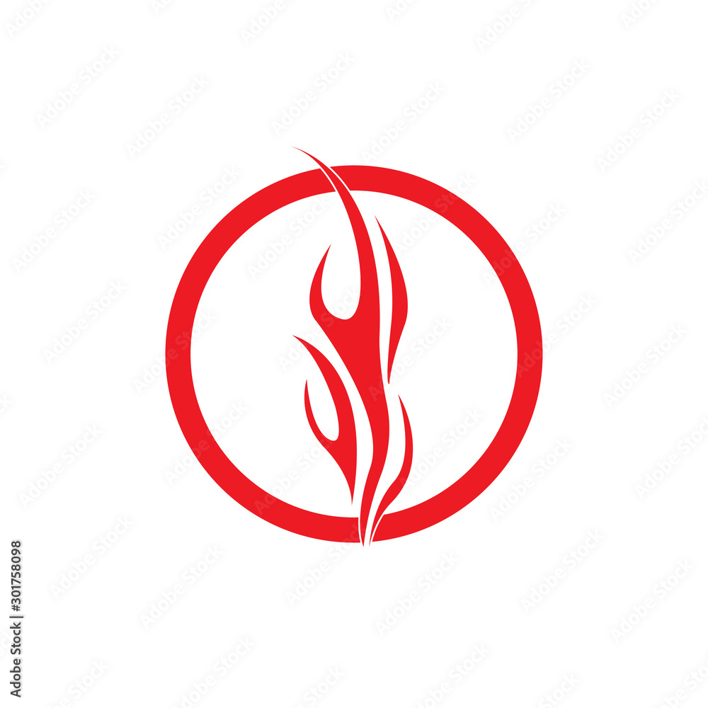 Fire flame vector illustration design template Fire flame vector illustration design template