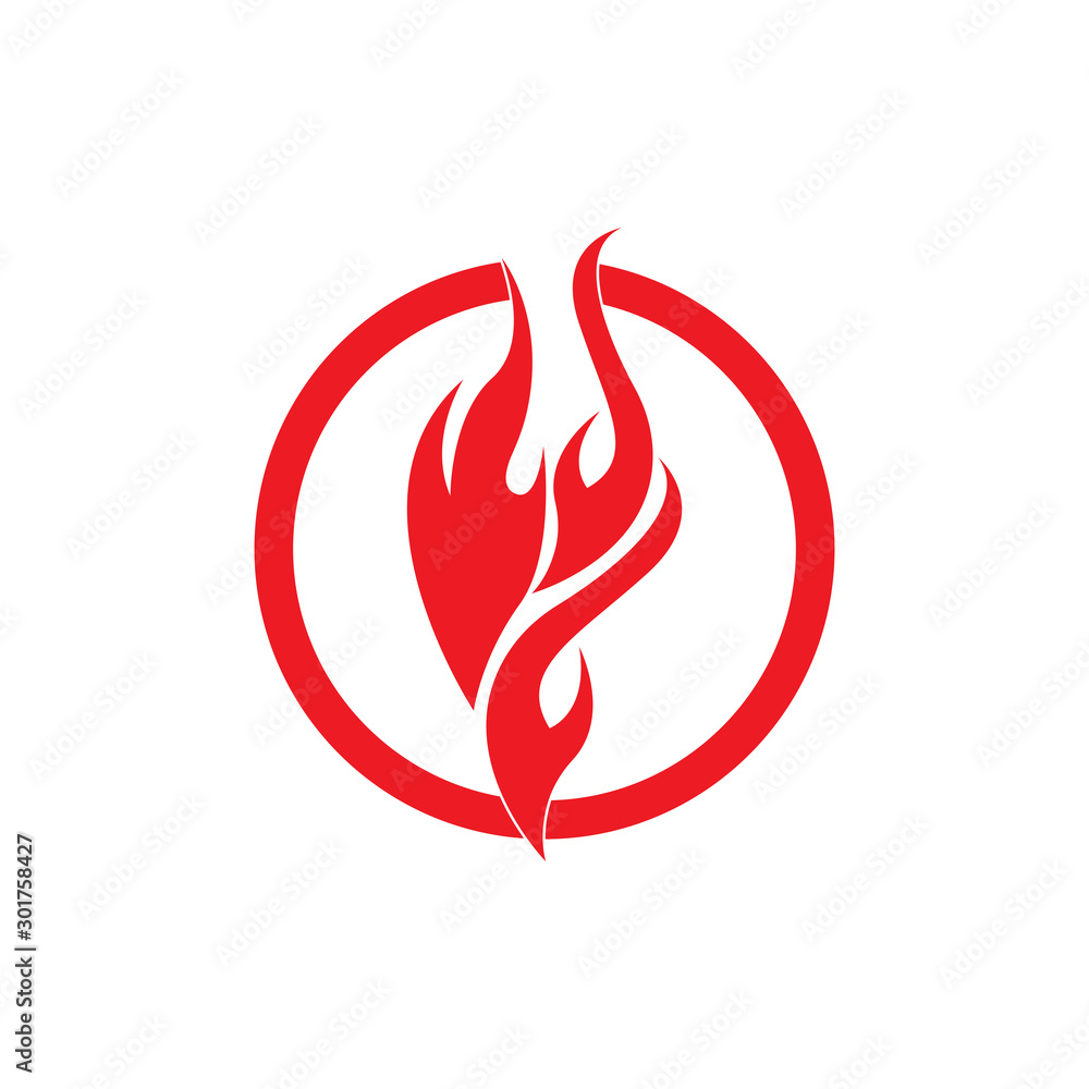 Fire flame vector illustration design template Fire flame vector illustration design template
