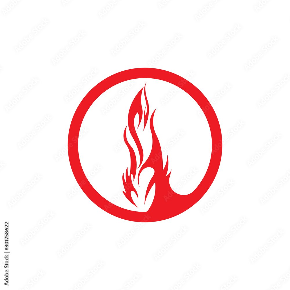 Fire flame vector illustration design template Fire flame vector illustration design template