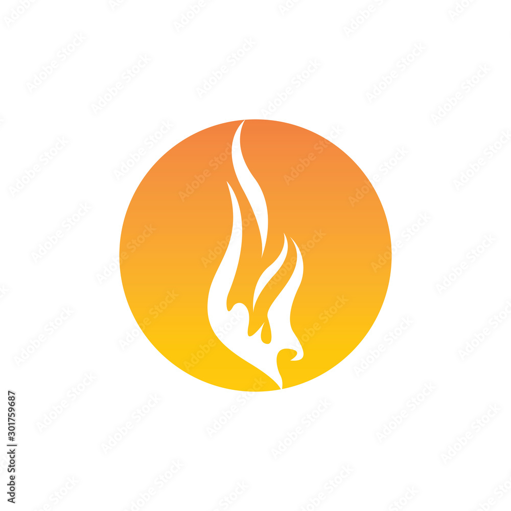 Fire flame vector illustration design template Fire flame vector illustration design template