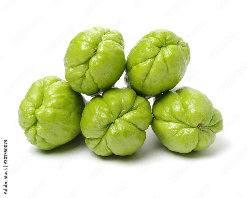 Fototapeta premium Chayote on white background 