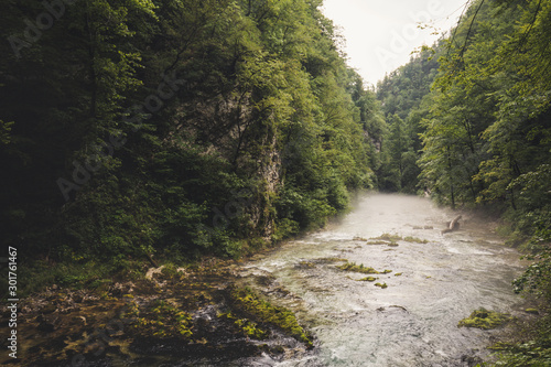 The Vintgar Gorge or Bled Gorge or Soteska is Carved by the Radovna River, it is the continuation of the Radovna Valley.