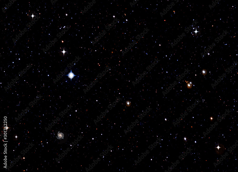 Fototapeta premium Star field space background. The infinite universe