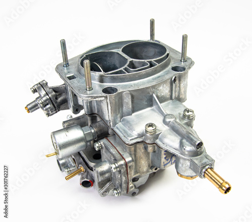 The carburetor of the internal combustion engine photo