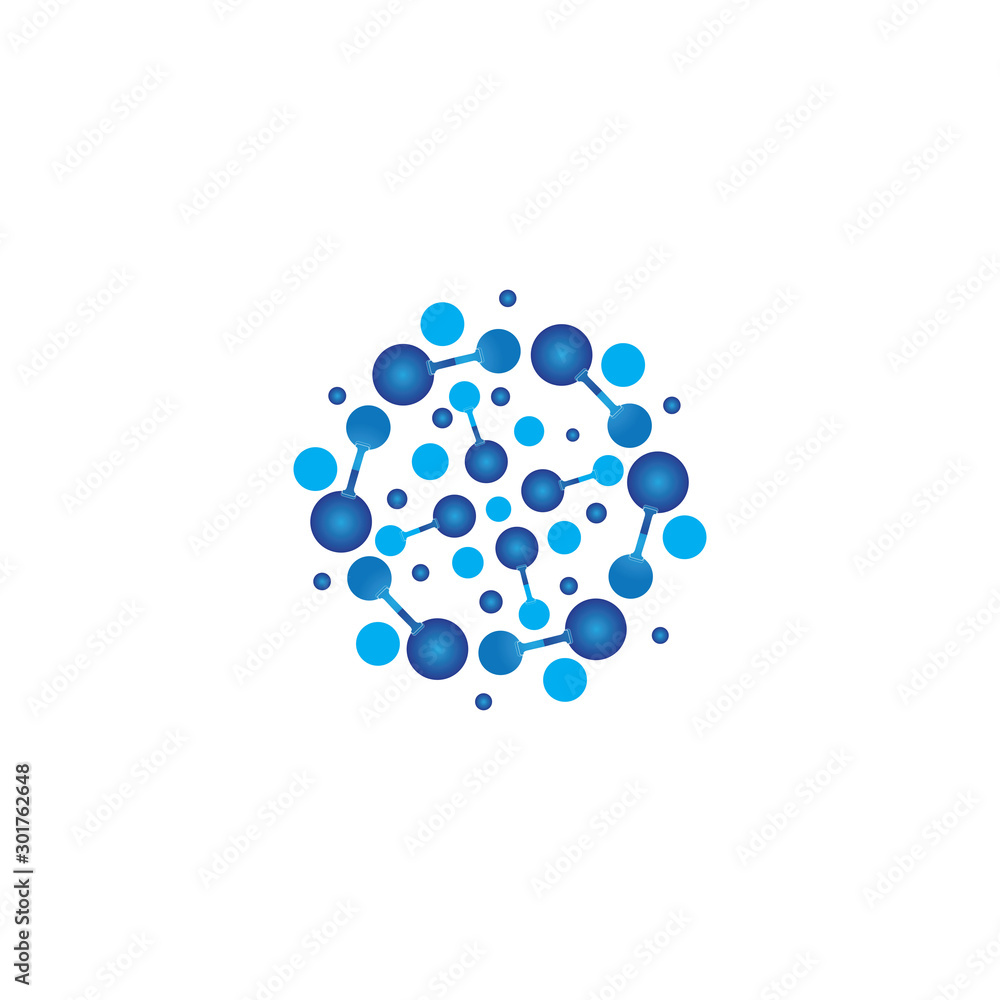 Molecule vector illustration design Molecule vector illustration design