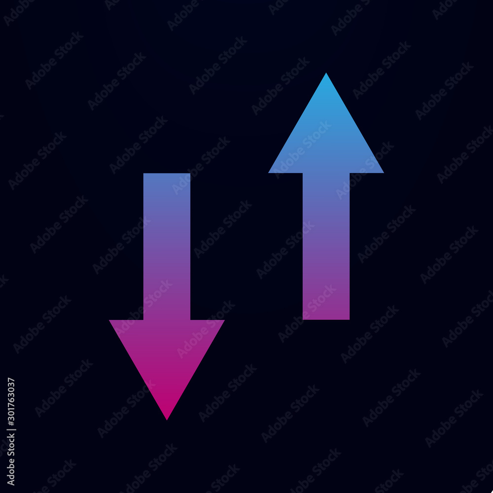 Arrow, opposite nolan icon. Simple glyph, flat vector of arrows icons for ui and ux, website or mobile application Arrow, opposite nolan icon. Simple glyph, flat vector of arrows icons for ui and ux, website or mobile application