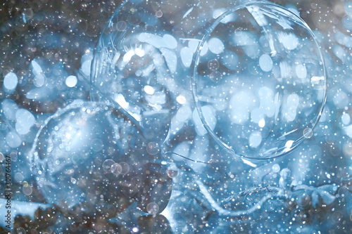 Wallpaper Mural christmas balls background / beautiful festive background, greeting card congratulation with christmas and new year Torontodigital.ca