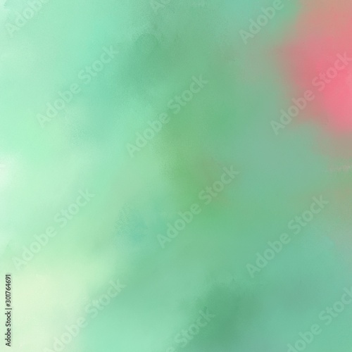 quadratic graphic format dark sea green, pastel gray and tea green color painted background. broadly painted backdrop can be used as texture, background element or wallpaper