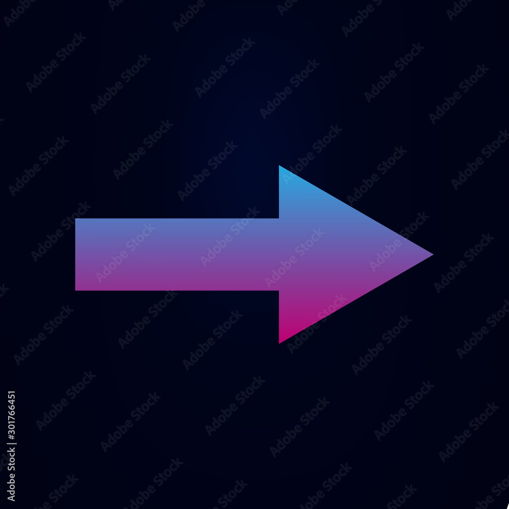 Arrow nolan icon. Simple glyph, flat vector of arrows icons for ui and ux, website or mobile application Arrow nolan icon. Simple glyph, flat vector of arrows icons for ui and ux, website or mobile application